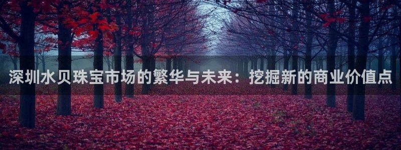 众腾娱乐平台下载：深圳水贝珠宝市场的繁华与未来：挖掘新的商业